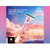 QUEEN SHAVING SYSTEM RAZOR HANDLE + 5 REFILLS TRIPLE BLADE FOR WOMEN